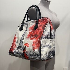 Elegant Parisian Print Women's Bag